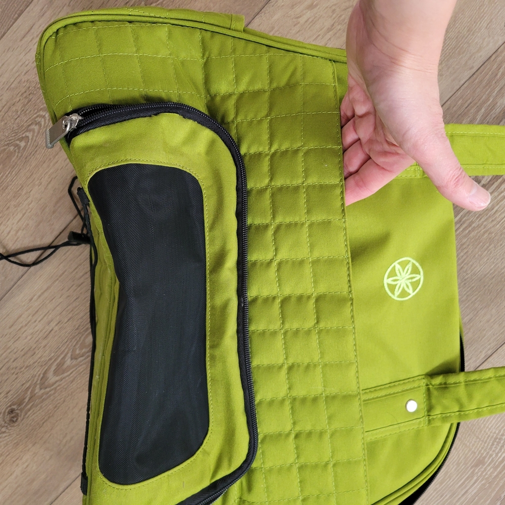 GAIAM Black Quilted Tote Bag
